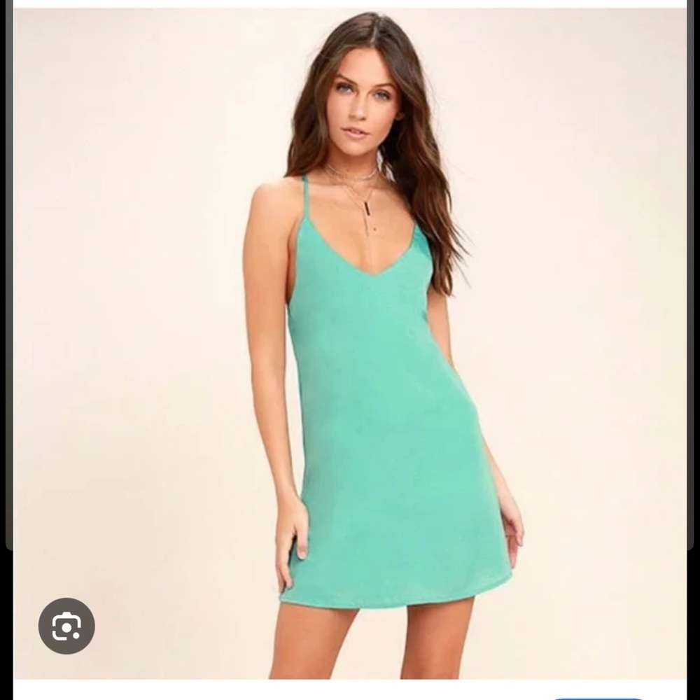 Everly Mint Green Spaghetti Strap slip Dress size small.